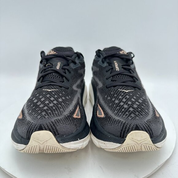 Hoka One One Clifton 9 Women Size 8.5B 1132211 BRGL Black Rose Gold Shoes - Picture 2 of 11